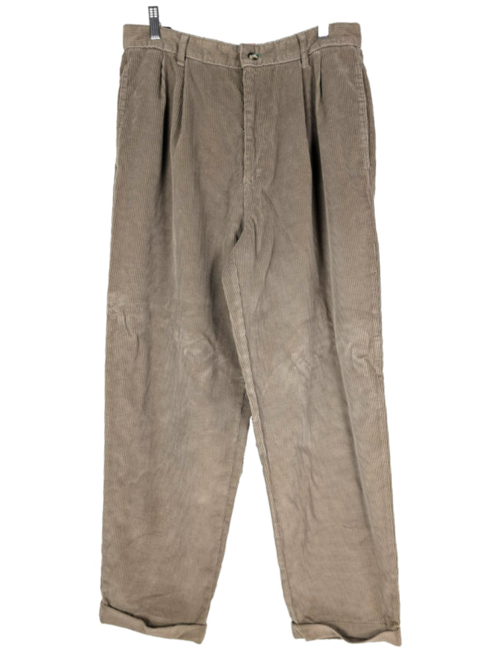 Vintage Tommy Hilfiger Corduroy Pants Men’s 34x32 Beige Wide Wale Baggy Y2K